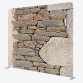 Aperturee - Aperturee Rural Stones Wall Photography Square Tension Backdrop